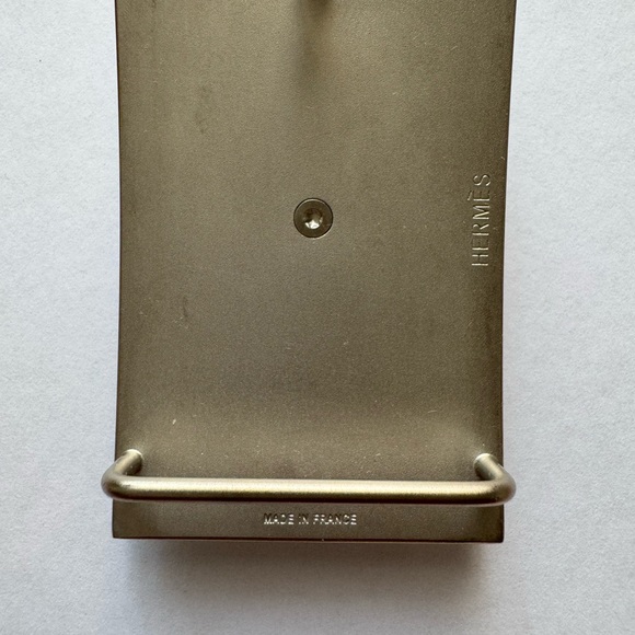 Authentic HERMES 32mm Collier De Chien CDC Belt Kit 95 Black Etoupe - Picture 9 of 9